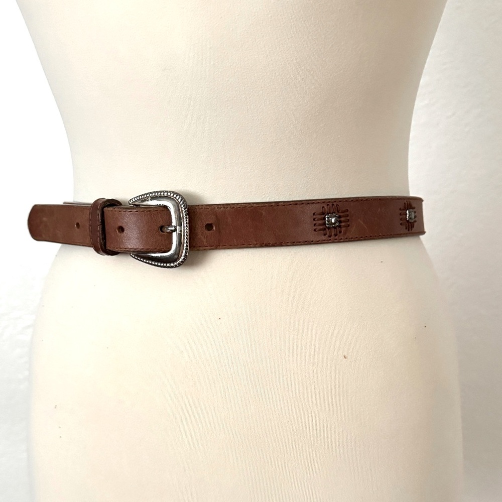 Western style studded belt